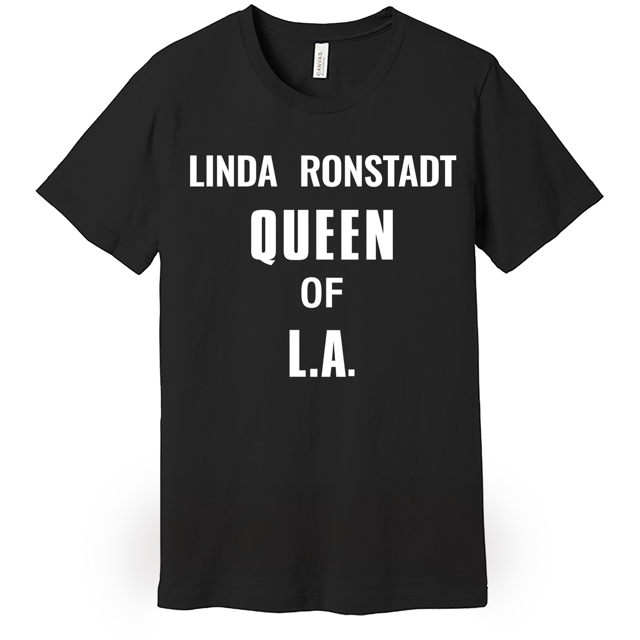 tee-black-"Linda Ronstadt Queen of L.A."