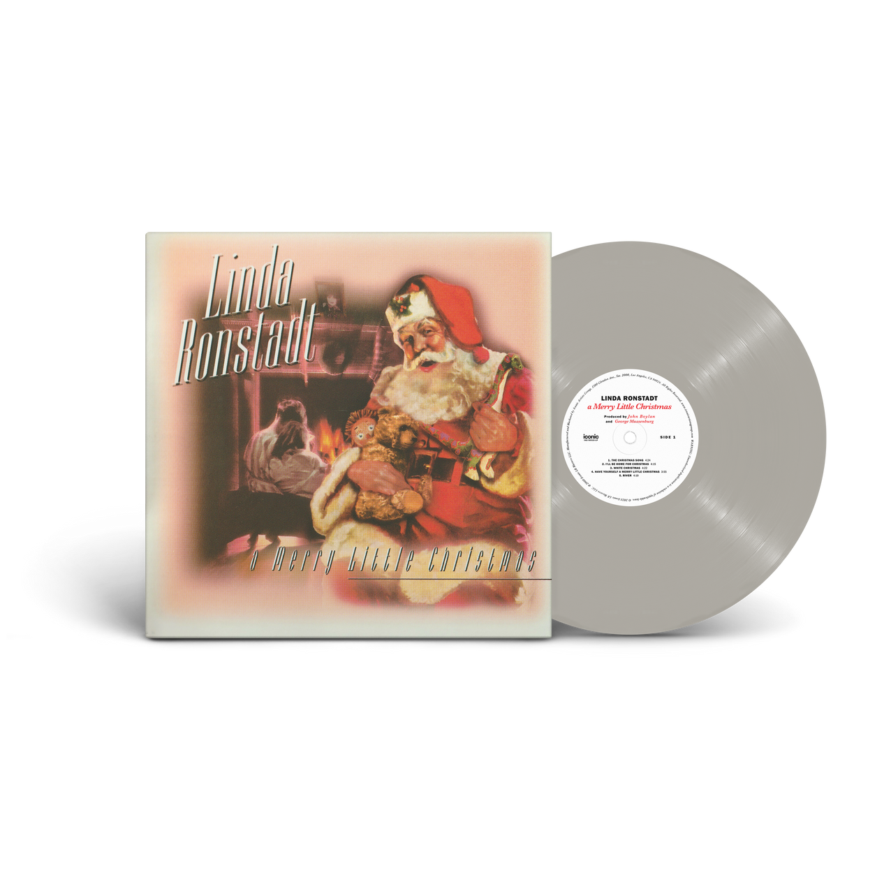 a merry little christmas vinyl-one metallic silver disc