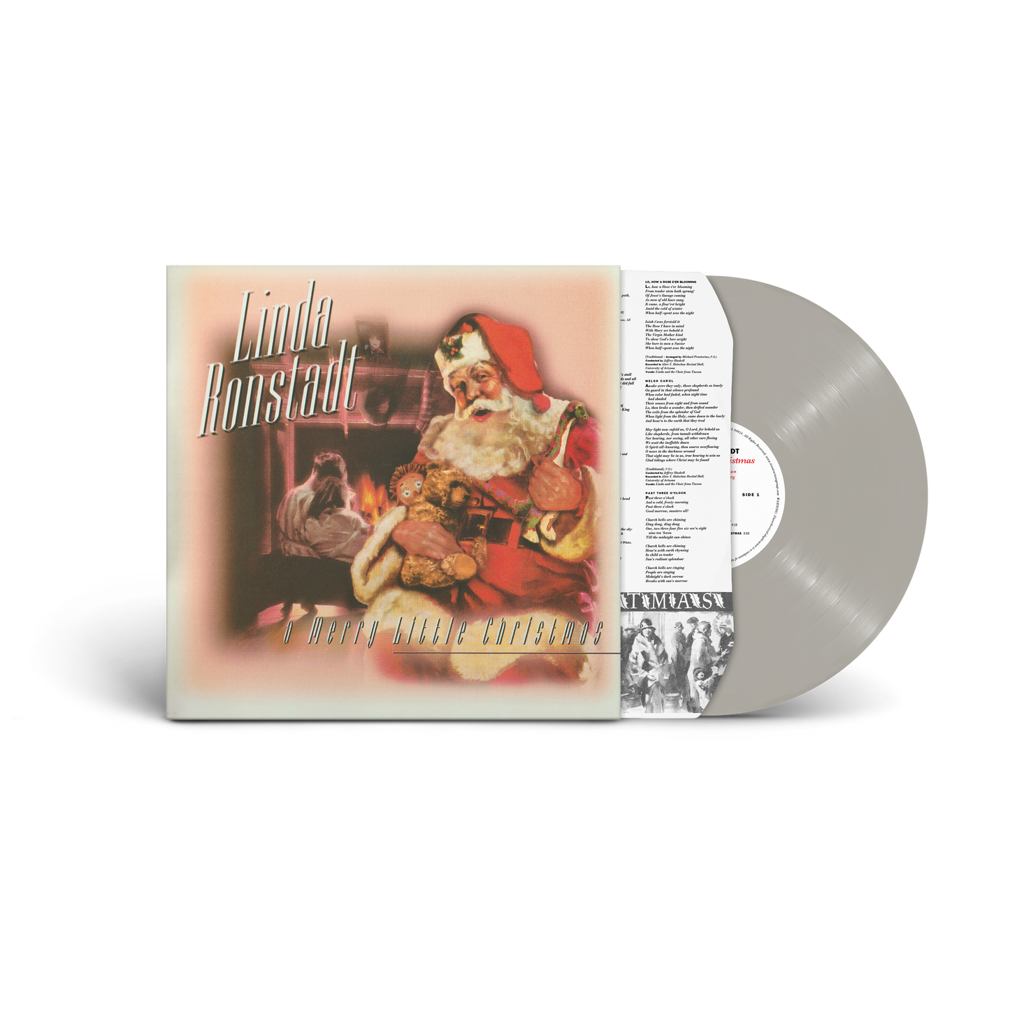 Linda Ronstadt - a Merry Little Christmas Opaque Metallic Silver Vinyl LP