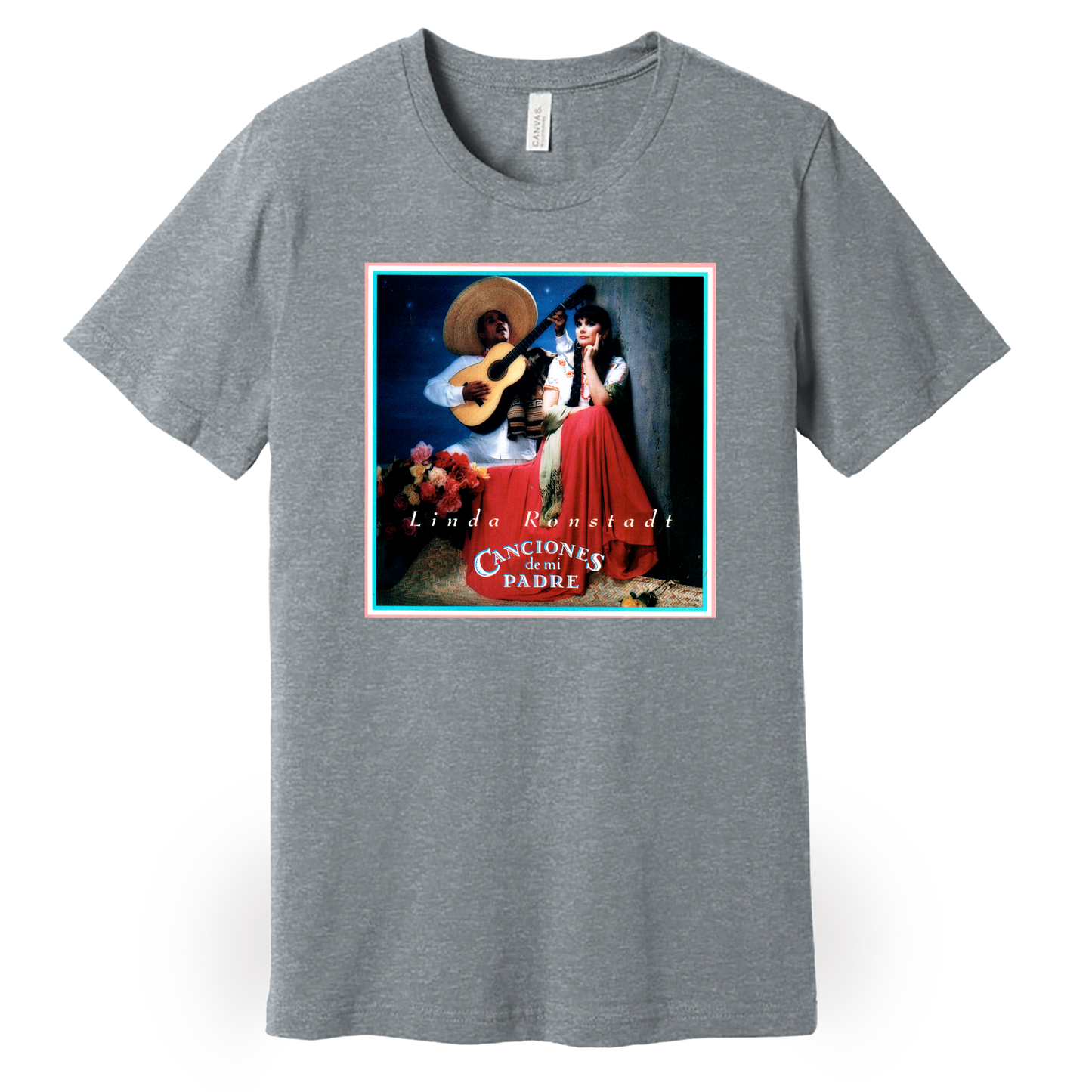 tee-athletic heather-"Canciones de mi padre" album cover