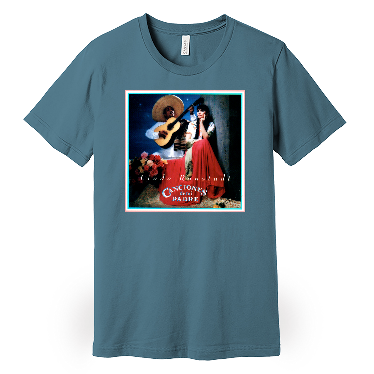 tee-steel blue-"Canciones de mi padre" album cover