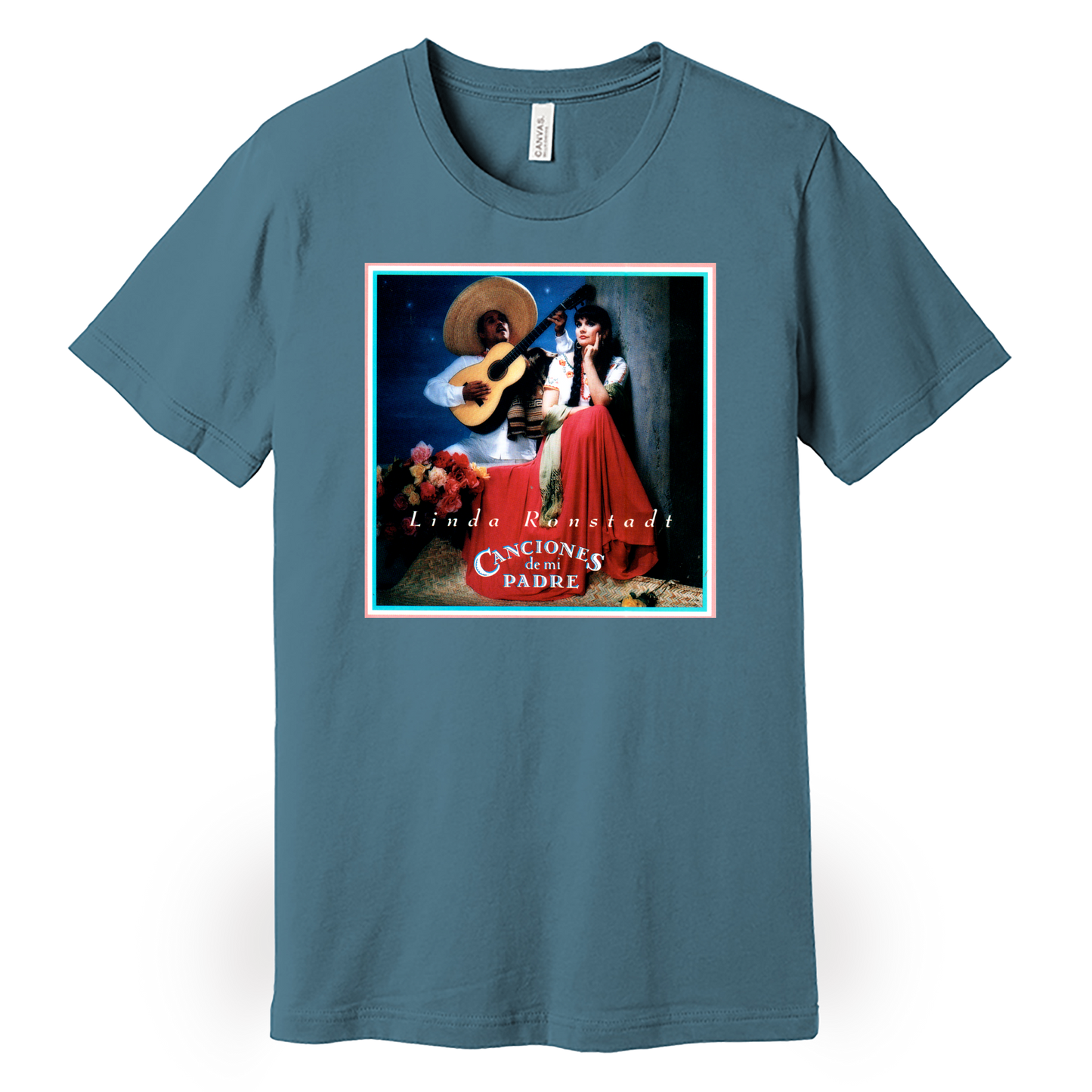 tee-steel blue-"Canciones de mi padre" album cover