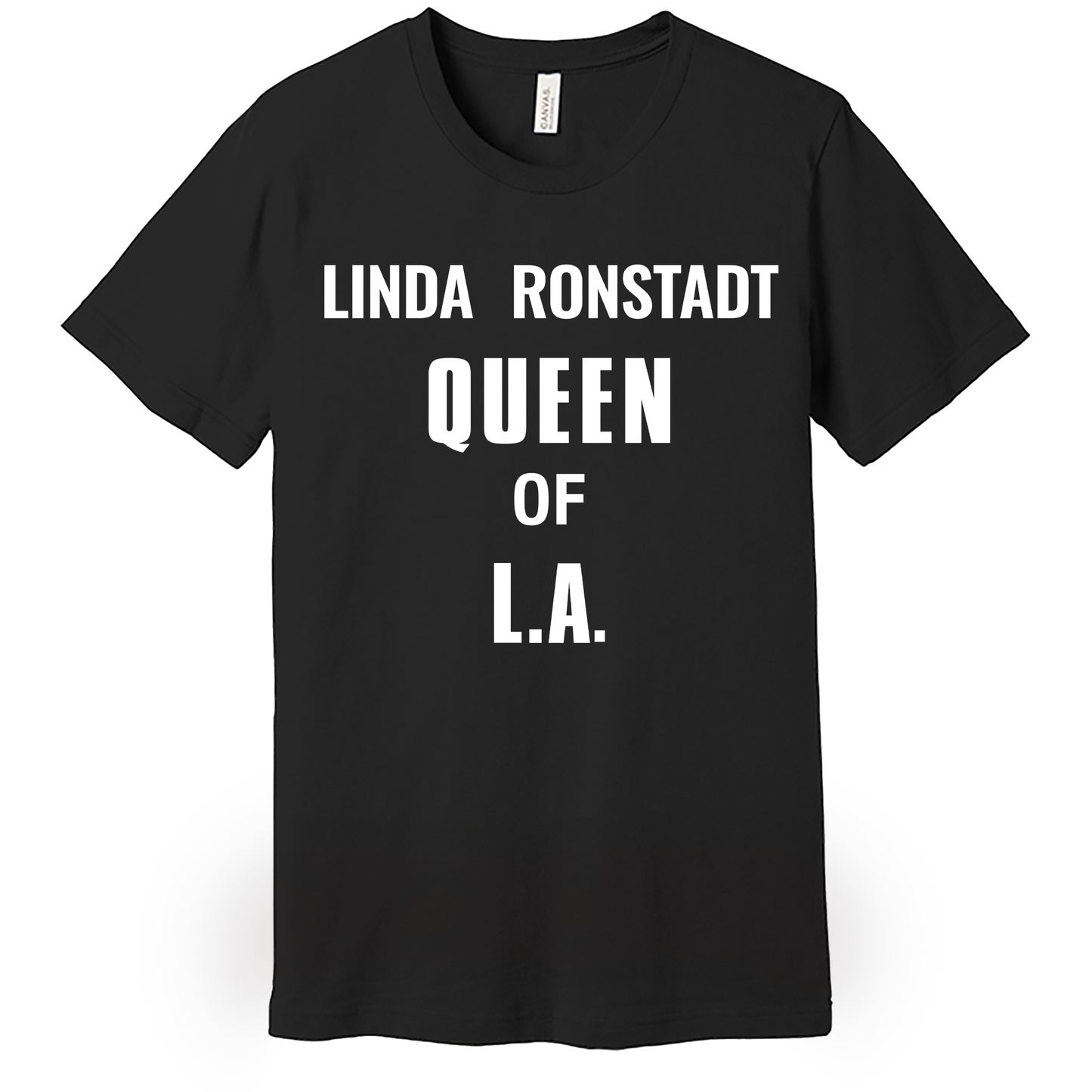 LINDA RONSTADT QUEEN OF L.A. T-SHIRT - Black