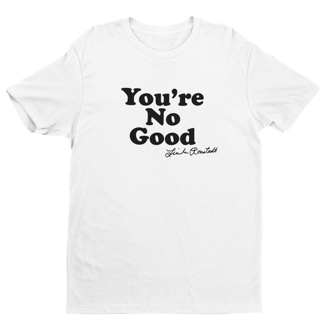 "You're No Good" Tee - White/Black